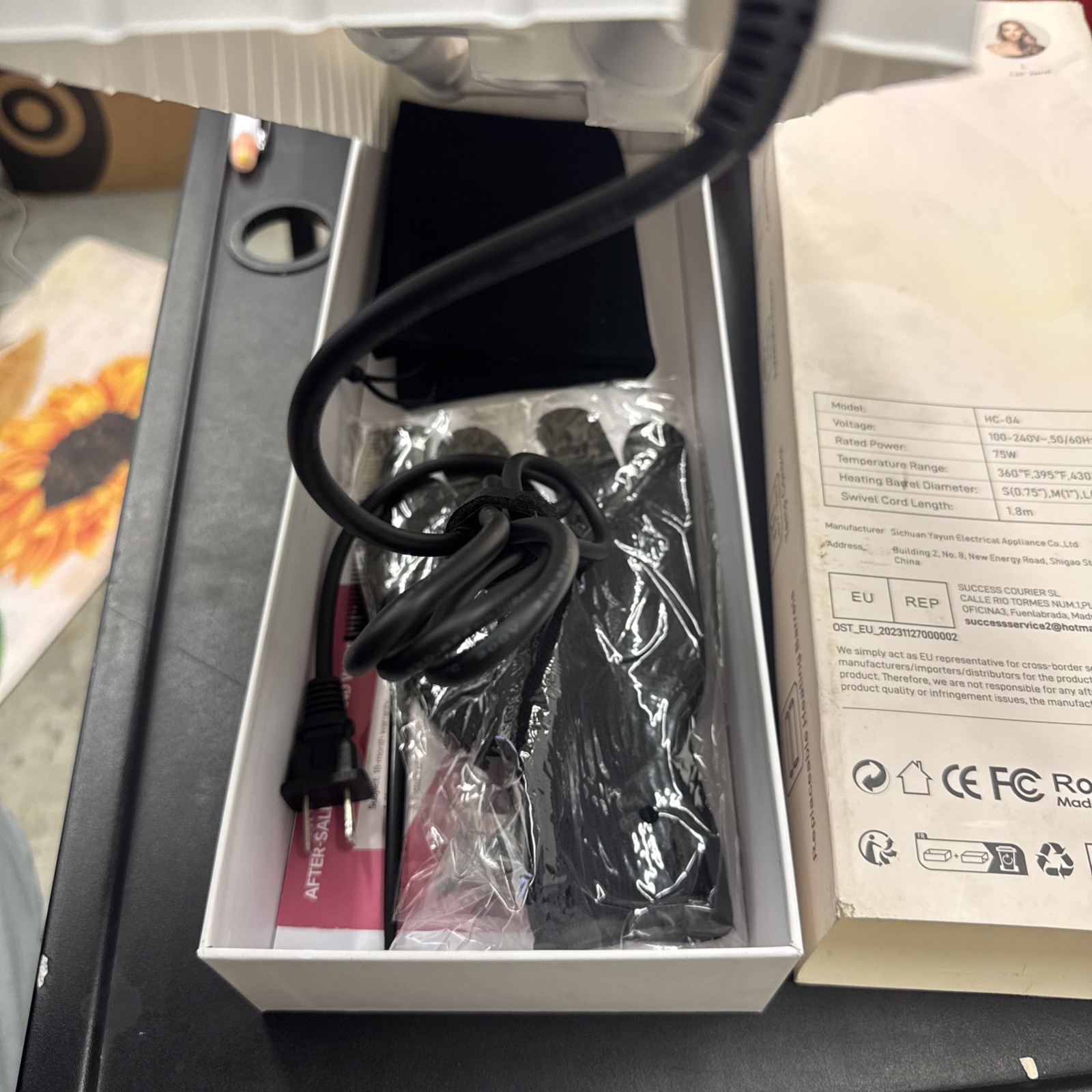 Mescomb 3 in 1 Automatic Curling Iron  3 Different Sizes Of Barrels