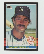 1985 DONRUSS DON MATTINGLY  #295 NEW YORK YANKEES !