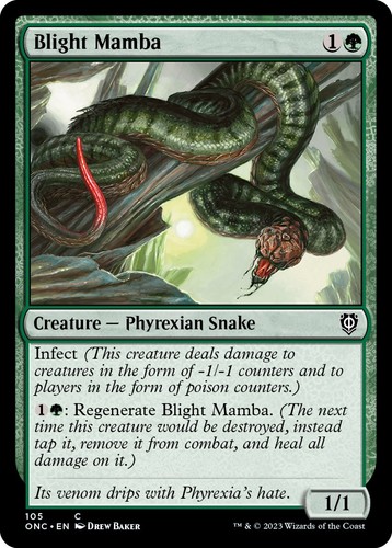 Blight Mamba 105 Commander: Phyrexia: All Will Be One