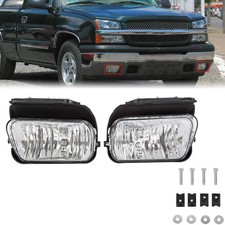 Bumper Fog Lights Lamps for 2003-2007 Chevy Silverado 2002-2006 Chevy Avalanche