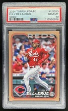 2024 Topps Update Elly De La Cruz RC Gold Rookie #/2024 Reds PSA 10 GEM MINT