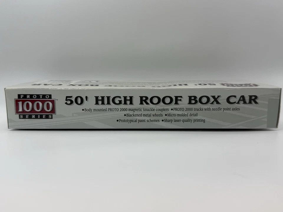 HO Life-Like Proto 1000 Creamsicle 50’ High Roof Box Car – Brand New in Box - Image 2 of 3