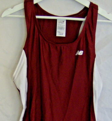New Balance J930 Track Singlet Men s XL Maroon & White USA Made Running Suit NOS