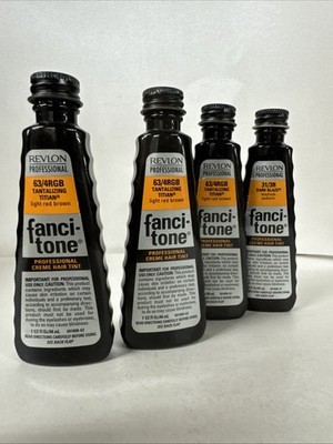 4 PACK Revlon Professional Fanci-Tone Hair Tint 63/4RGB LIGHT RED BROWN 1.5 Oz