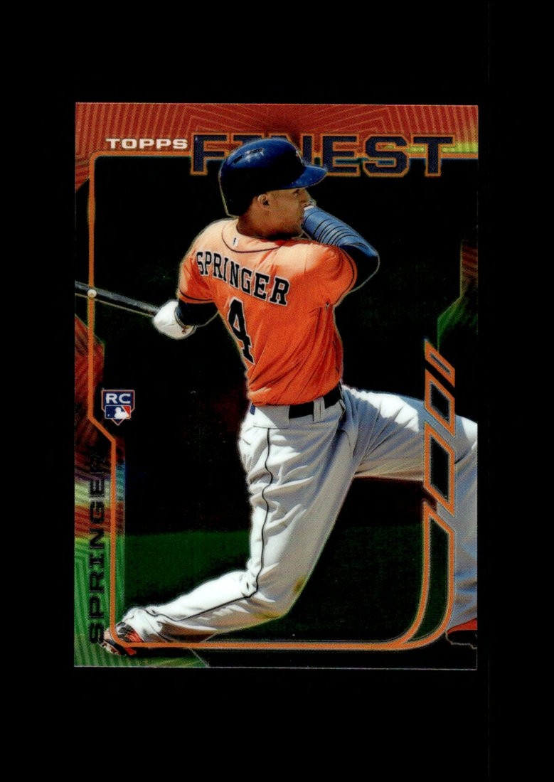 2014 Topps Finest: # 39 George Springer RC NM-MT OR BETTER