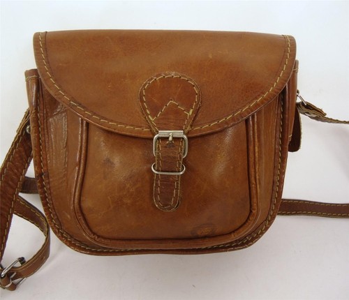 MANO DE COLECCIÓN GIOVANNI MARRÓN CUERO BOLSO DE HOMBRO CRUZADO | eBay