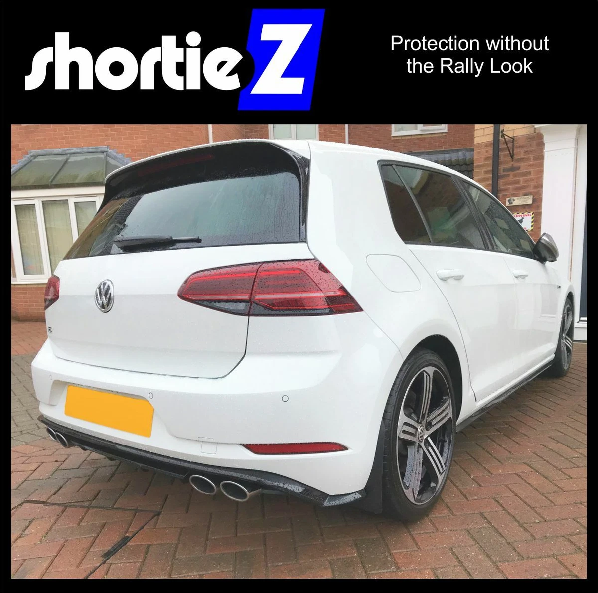 shortieZ Mud Flaps Fixings for VW Golf Mk7 Mk7.5 R GTI GTD Black 4mm PVC S