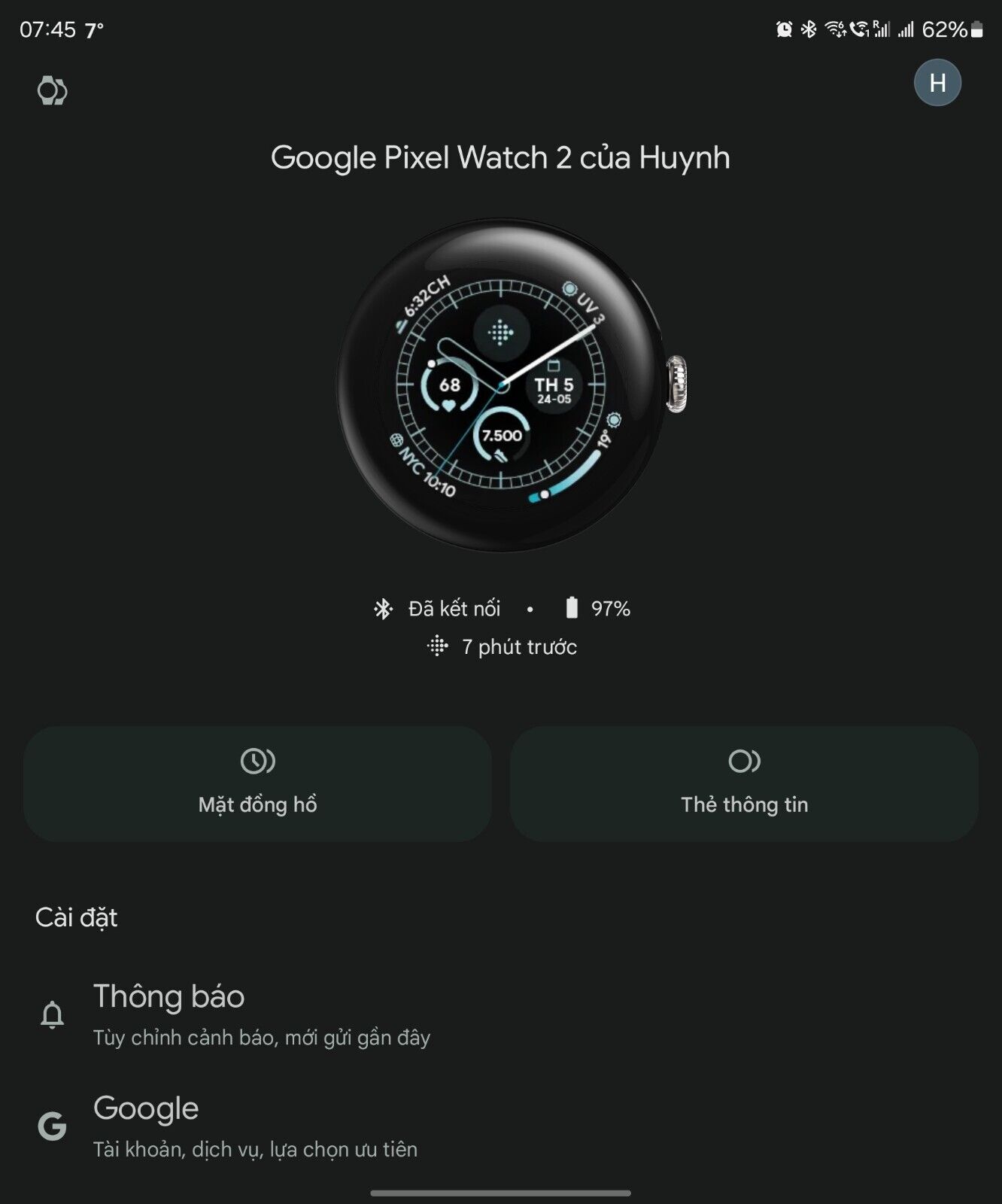 Google Pixel Watch 2 41mm LTE Matte - Black Obsidian Unlocked