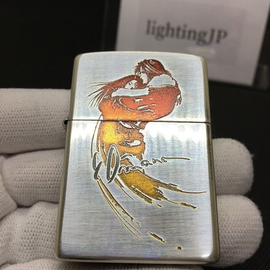 Zippo Yoshitaka Amano Signature Final Fantasy VIII 8 Squall Zippo Yoshitaka Amano Signature Final Fantasy VIII 8 Squall