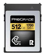 Prograde Digital 512GB CFexpress 2.0 Gold Memory Card, 1700MB/s Read