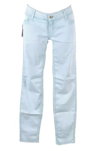 pantaloni da donna estivi cotone cycle jeans elasticizzati vita bassa skinny 41