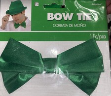 Green Bow Tie Colored Bow Tie Costume Accessory Bright Green Bow tie