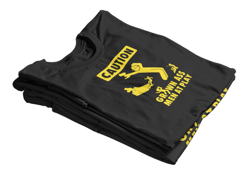 Grown A** Men at Play (RC T-Shirt in Yellow and Black) - Picture 14 of 17