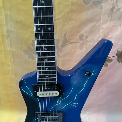 USA Lightning Glossy Dimebag Darrell, The Dean From Hell,Blue