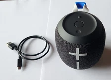 Unused OEM Deep Space Black Ultimate Ears WONDERBOOM 2 Wireless SPEAKER wt Cable