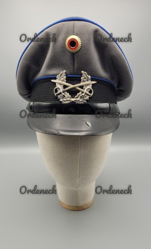EARLY GERMAN ARMY - PEAKED CAP - LOGISTICS FORCE - MEDIUM BLUE - PEKÜRO - KKBW - Picture 2 of 10