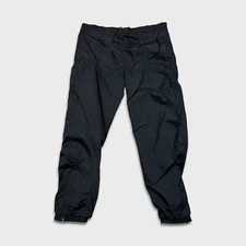 Vintage Apex One Track Pants Mens XL Black Lined Baggy Windbreaker 90s Jogger