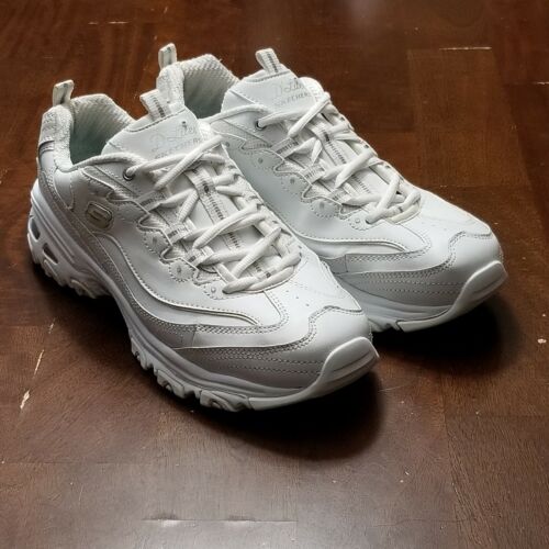 Inspection Source ambition Skechers D&#039;lites Womens 11 White Fresh Start Comfort Chunky Shoes  Sneakers EUC | eBay