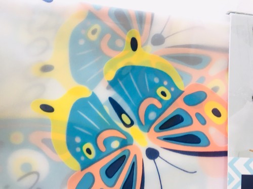 PASTELL SCHMETTERLINGE PEVA DUSCHVORHANG WECHSELN IST GUTE FREUNDLICHKEIT IST GOLDEN - Bild 4 von 12