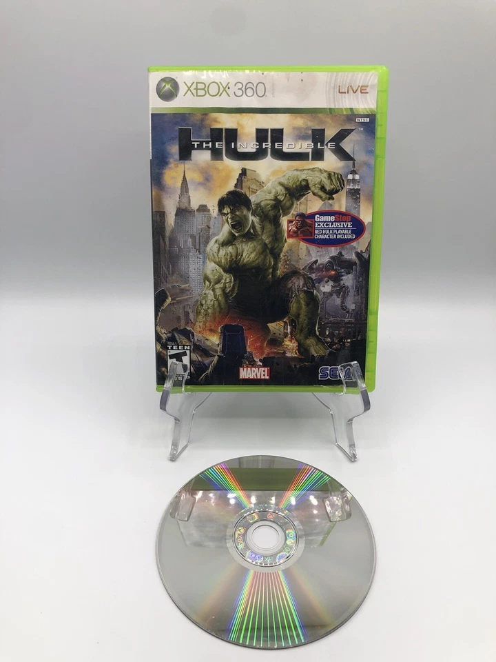 The Incredible Hulk (Xbox 360 GameStop Exclusive) Red Hulk Confirmed CIB Rare - Image 4 of 4