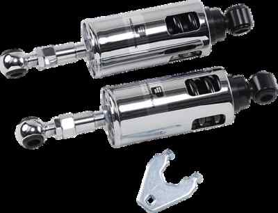 Prog 422 Rear Shock Damper Chrome Adjustable Heavy Duty HD Softail Custom 89-99