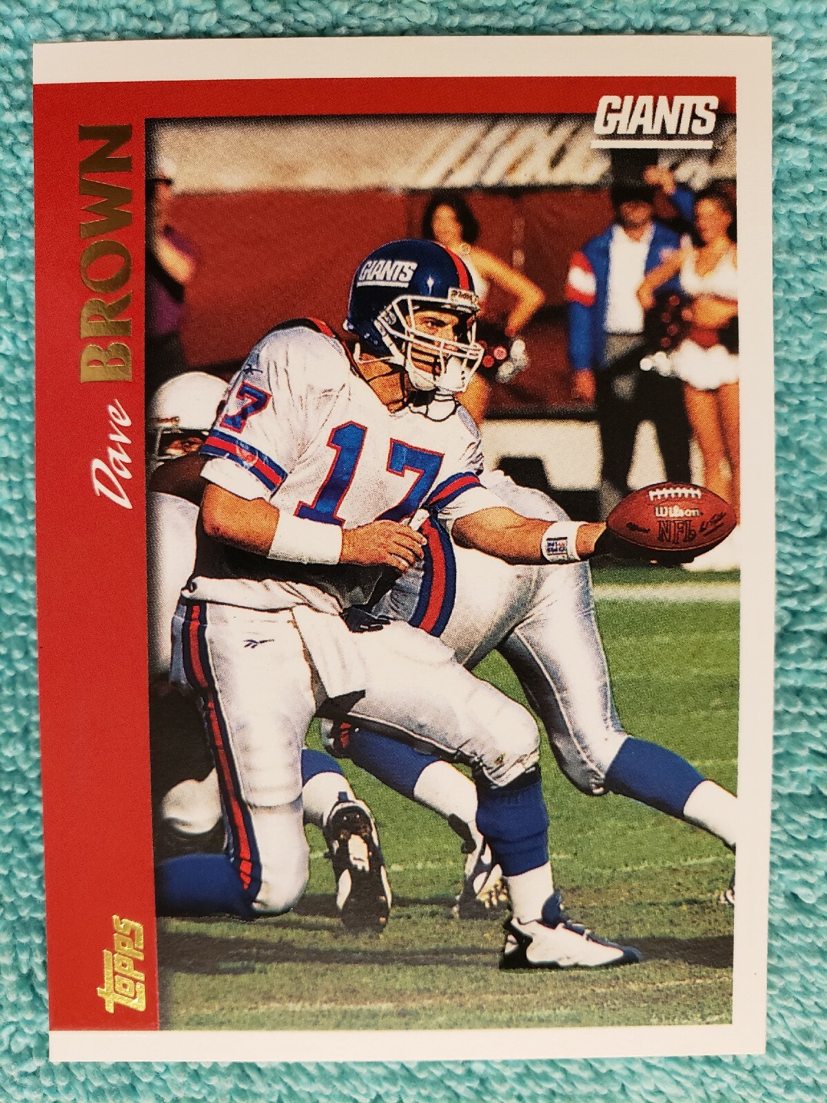 1997 TOPPS DAVE BROWN #317 NEW YORK GIANTS 
