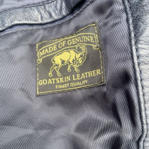 Vintage Andrew Marc Men’s Moto Biker Motorcycle Leather Jacket Gray Size M - Picture 9 of 9