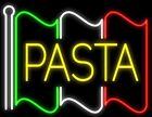 Pasta Flag 24"x20" Neon Sign Light Lamp Workshop Poster Cave Collection Beer Uy