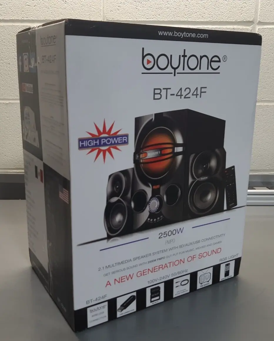 NEW* Boytone BT-424F Powerful Wireless Bluetooth Home Theater Speaker  System