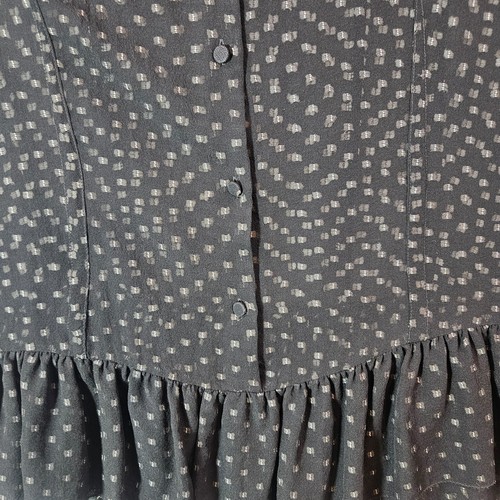 Theory Sleeveless Top Blouse Women Large Semi Sheer Black - L - Picture 7 of 11