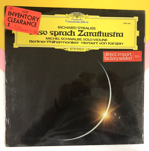 HERBERT von KARAJAN Strauss: Also Sprach Zarathustra 1974 DG SEALED LP ML 2298