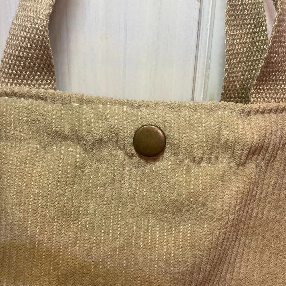 3 New Tote Bags - Embroidered, Corduroy & Border Design - Fast Shipping