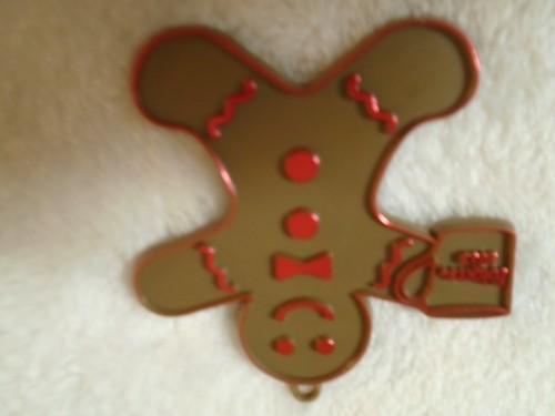 Rare! Folgers Coffee 2013 Xmas Gingerbread Man Christmas Ornament 3" - Picture 2 of 5