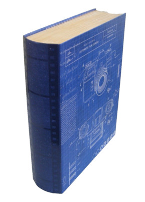 Molly & Rex Kamera Film Geschenkbox groß Fotografie Film blau Buch Datei Aufbewahrung