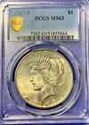 1923-S Peace Silver Dollar, Strong Mint Luster, PCGS MS-63