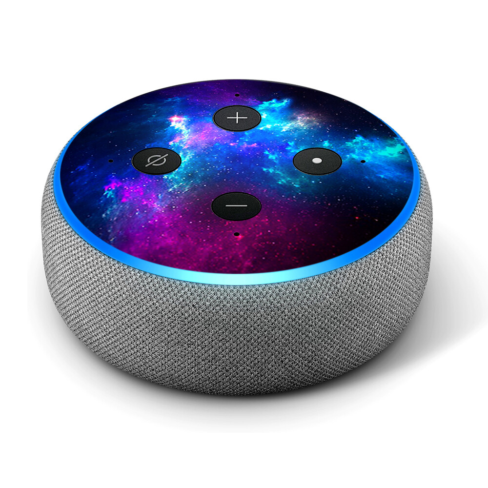 Vinyl Decal Skin for Amazon Echo Dot 3rd Gen Galaxy Space Gasses