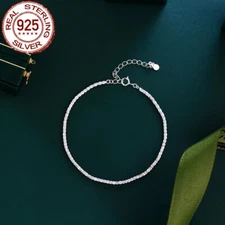 Cubic Zirconia Women Hand Chain Stackable Bracelet Decoration Costume CZ Jewelry