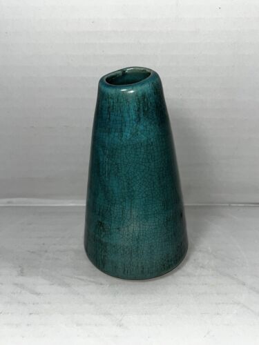 Türkisblau Crackle Keramik Vase Blumenständer klein - Bild 3 von 8