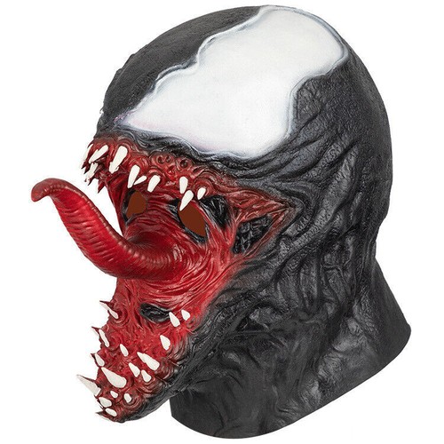 Masquerade Halloween Latex Venom Hulk Cosplay Headgear Mask Party Costumes Props - Picture 8 of 14