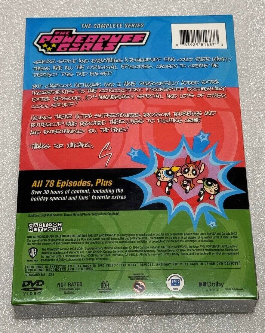 Powerpuff Girls Anniversary (DVD, 2008, 5-Disc Set) for sale Powerpuff Girls Anniversary (DVD, 2008, 5-Disc Set) for sale