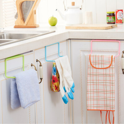 Over Door Tea Towel Holder Rack Rail Cupboard Hanger Bar Hook Bathroom  Kitchen