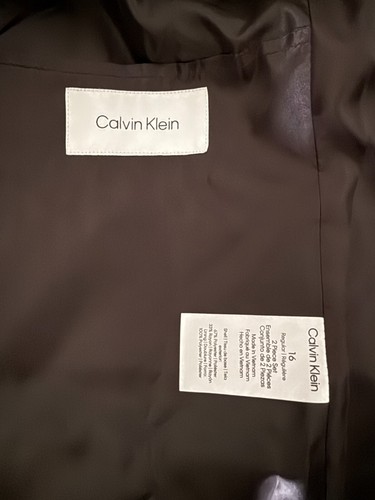 Calvin Klein Boys 2 Piece Suit Black Size 16 - Picture 5 of 5