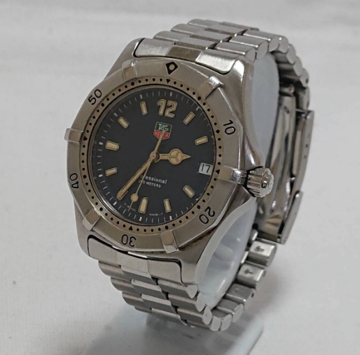 N Mint] TAG HEUER 2000 Professional WK1113 Blue Dial Qz Men's