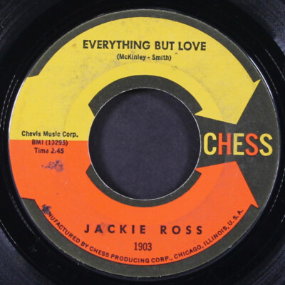 JACKIE ROSS: everything but love / selfish one CHESS 7