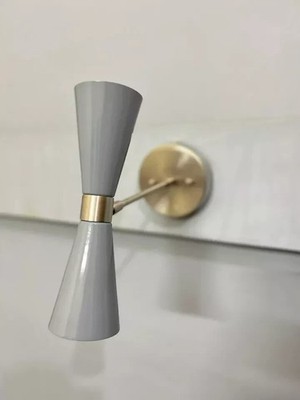 Mid-Century Italian 2 Light Wall Sconce Mid Century Modern Sputnik Light Brus