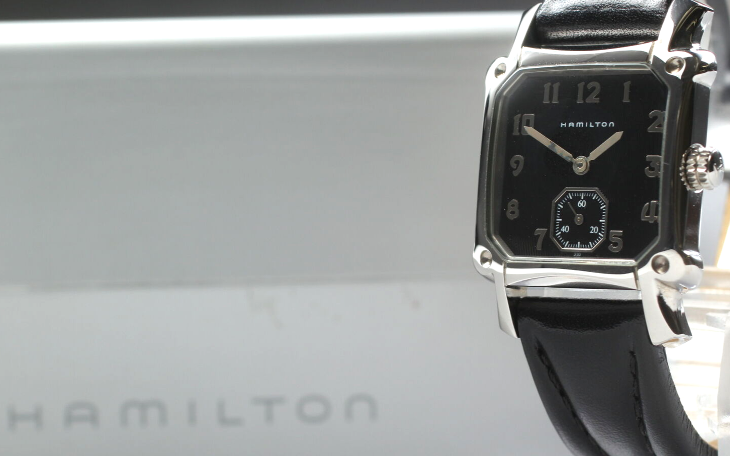 Hamilton Lloyd 6341 Black Dial Swiss Quartz Watch with Small Seconds - Boxed