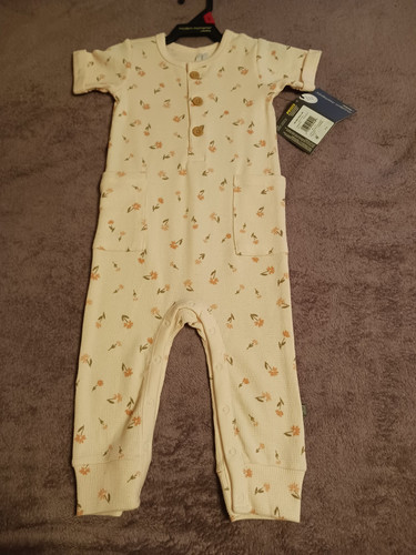 Gerber Modern Moments Infant Girls 1 PC Pink Floral Romper Sz 18m NWT