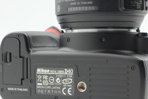 ⏯️ Nikon D40 Black 6.1 MP DSLR Camera 18-55 VR Lens Kit dal GIAPPONE [Quasi M... - Foto 14 di 16