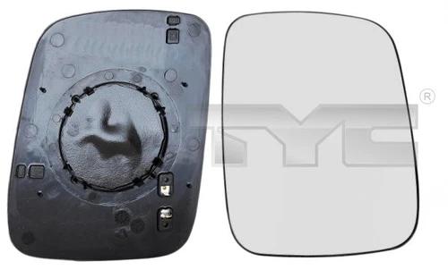 TYC 337-0087-1 Mirror Glass, outside mirror for VW