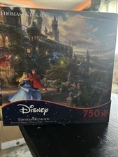 Thomas Kinkade Disney Puzzle Sleeping Beauty Dancing Enchanting Light 750pc